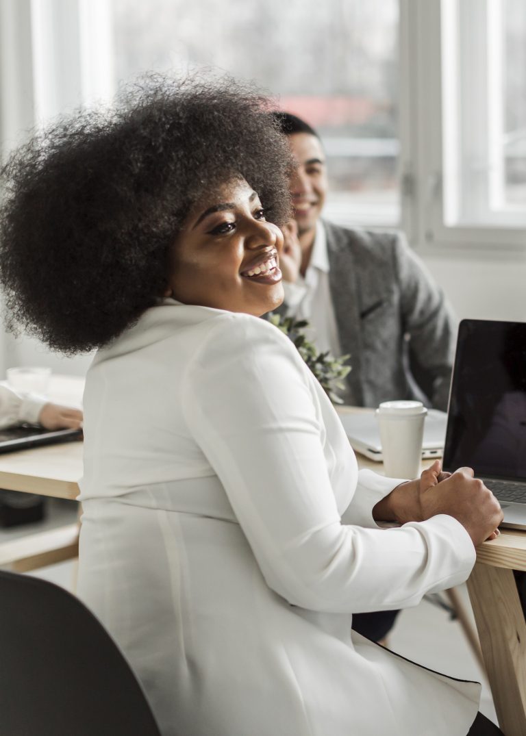 front-view-business-woman-smiling